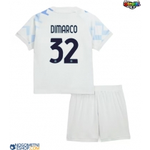Otroški Nogometni dresi Inter Milan Federico Dimarco #32 Gostujoči 2025-26 Kratek Rokav (+ Kratke hlače)